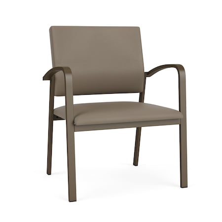 Newport Wide Guest Chair Metal Frame, Bronze, MD Farro Upholstery